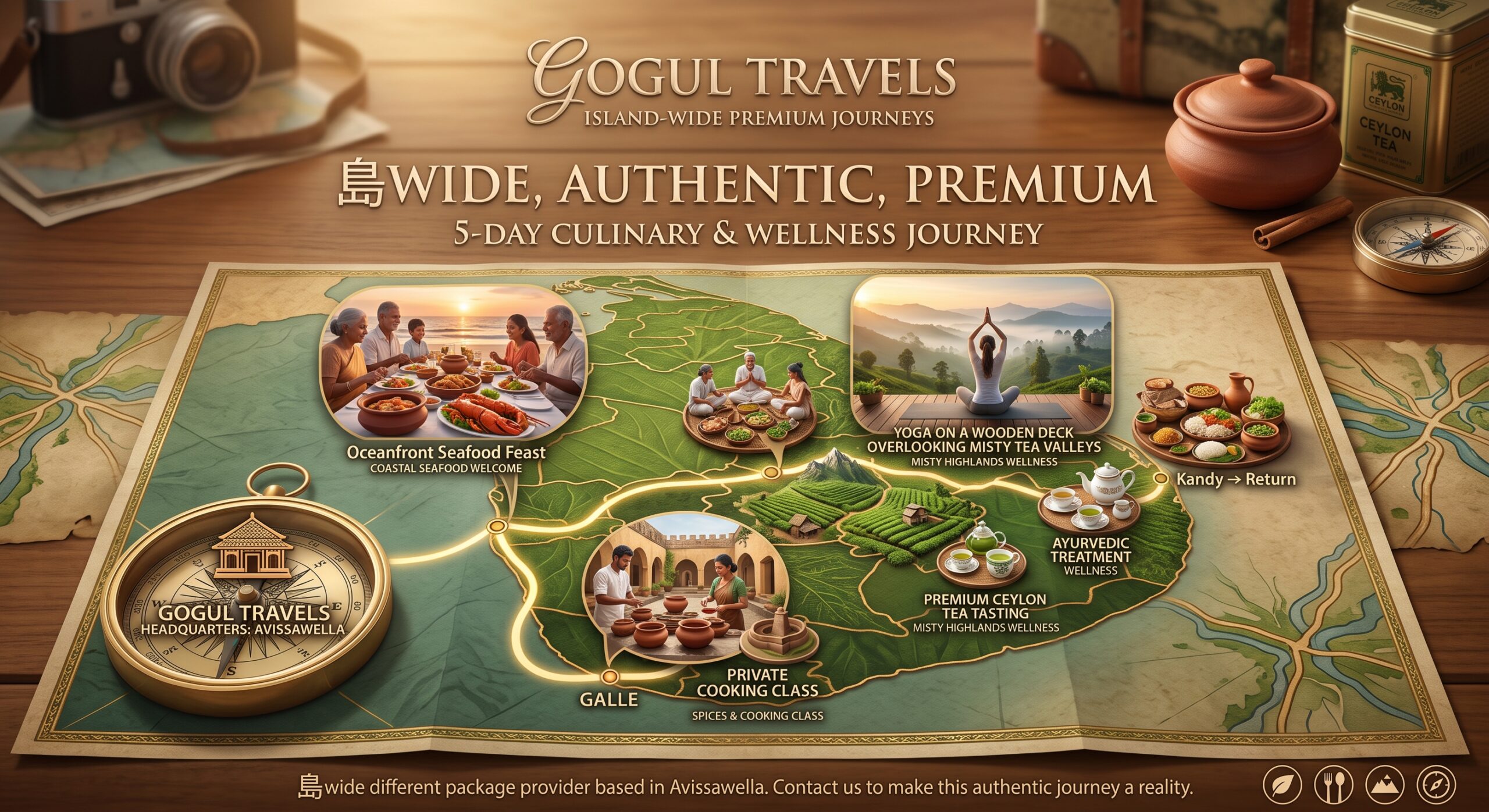5-Day Authentic Culinary & Wellness Journey in Sri Lanka for Gogul Travels